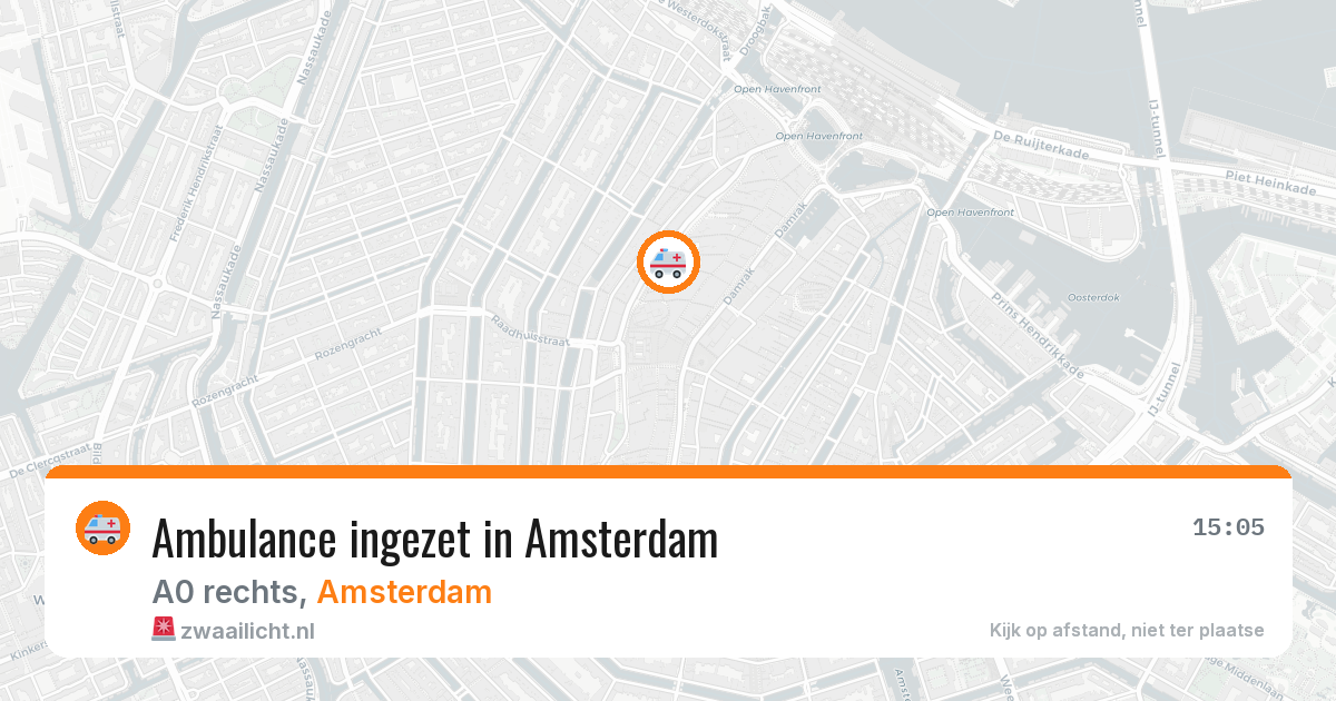Ambulance ingezet in Amsterdam — 3 jul 2026