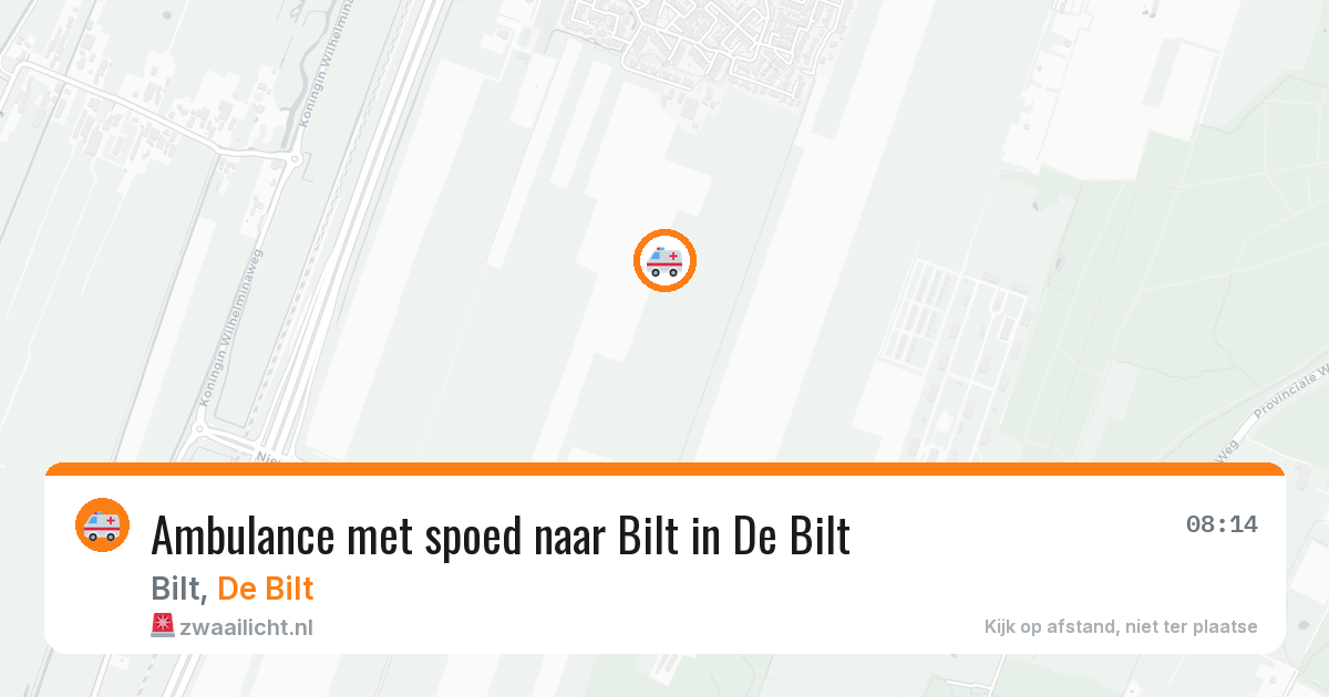 Ambulance met spoed naar Bilt in De Bilt — 21 apr 2026