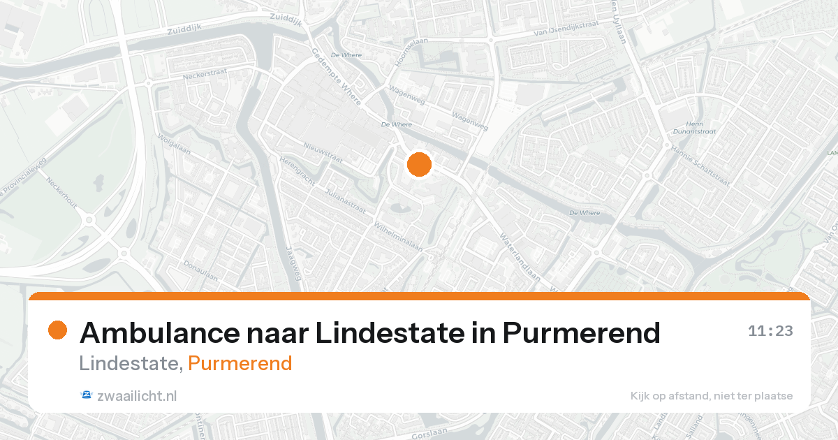 Ambulance naar Lindestate in Purmerend — 12 mrt 2026