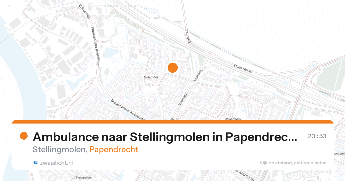 Ambulance naar Stellingmolen in Papendrecht — 6 feb 2026