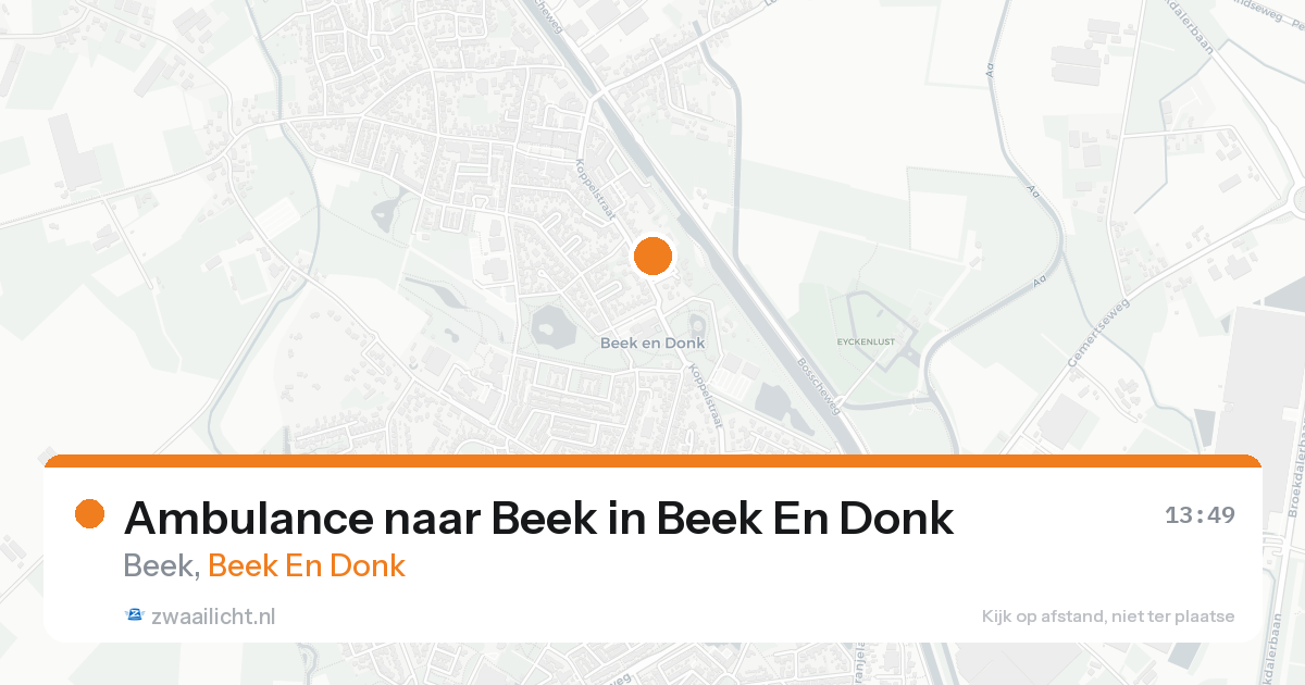 Ambulance naar Beek in Beek En Donk — 7 jul 2026