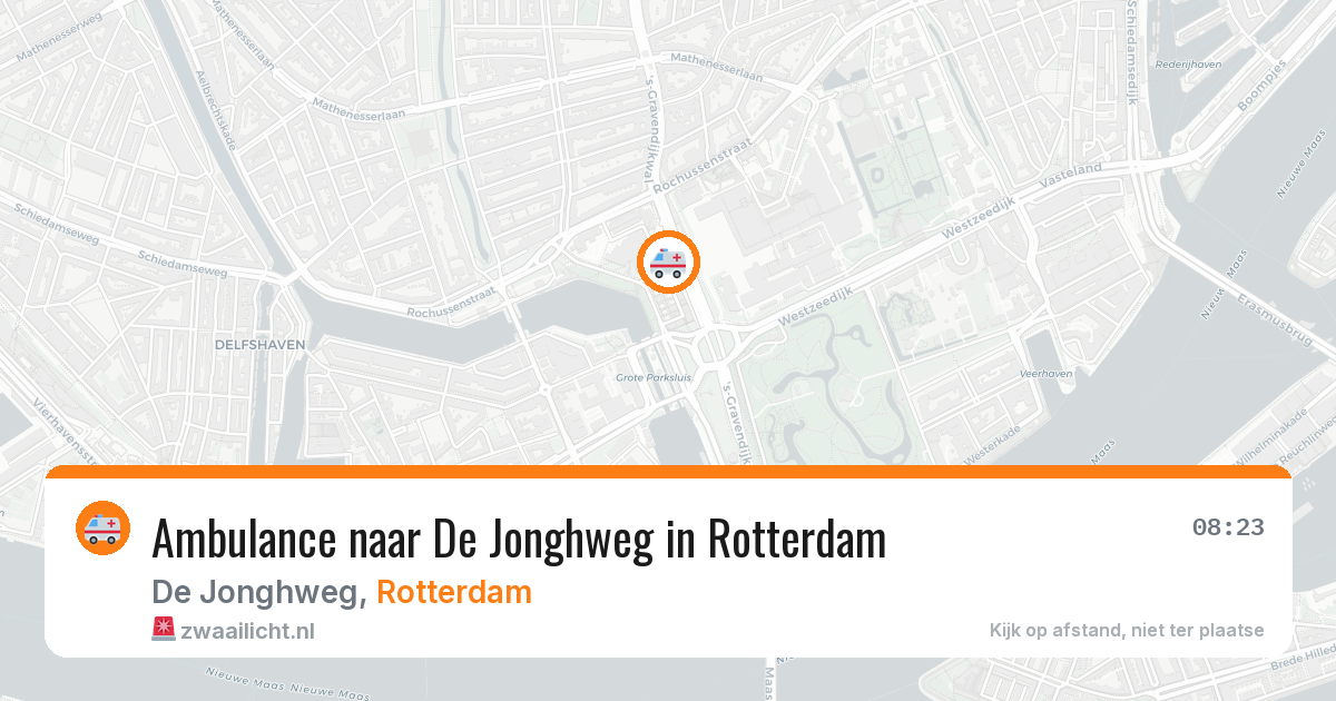 Ambulance naar De Jonghweg in Rotterdam — 23 jun 2026