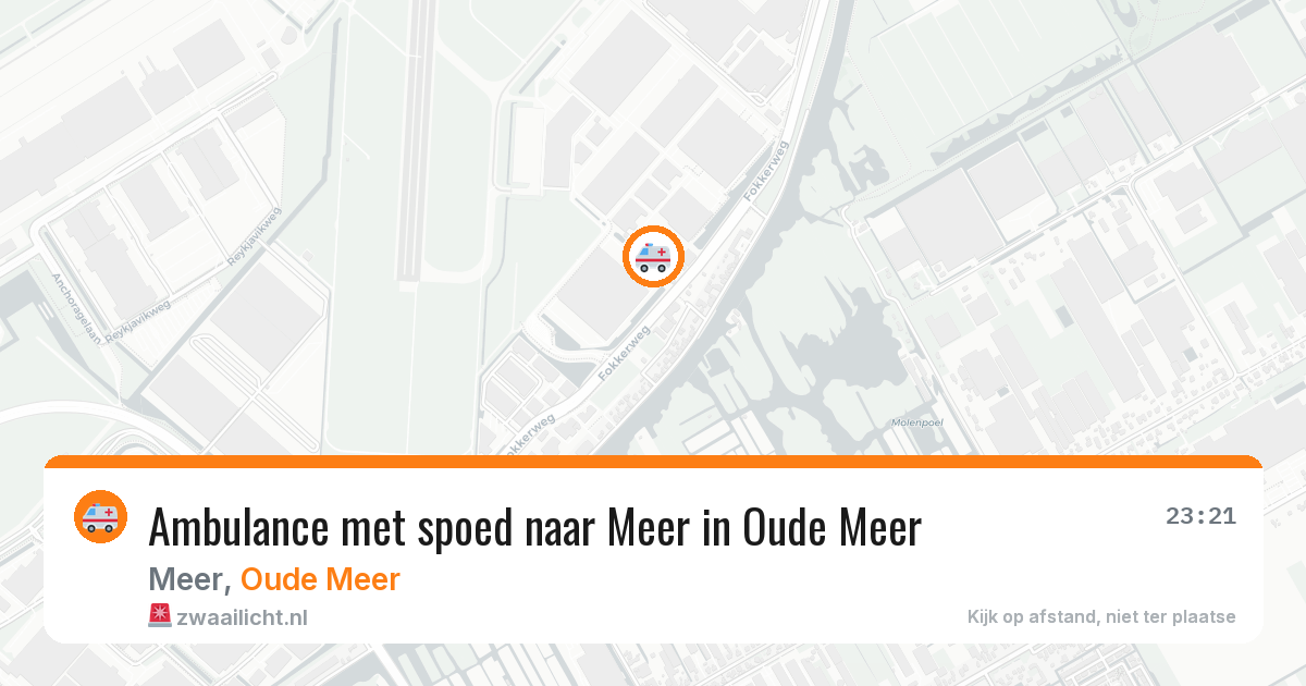 Ambulance met spoed naar Meer in Oude Meer — 7 jun 2026