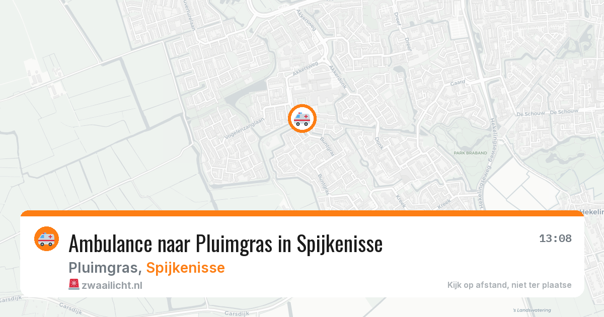 Ambulance naar Pluimgras in Spijkenisse — 4 mei 2026