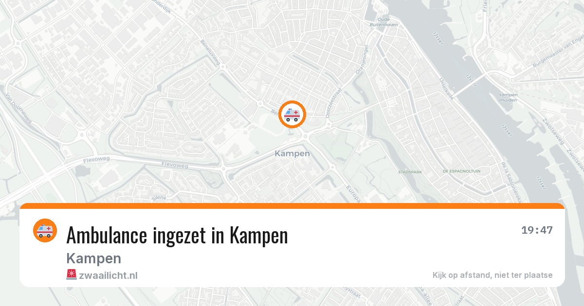 Ambulance ingezet in Kampen — 9 apr 2026