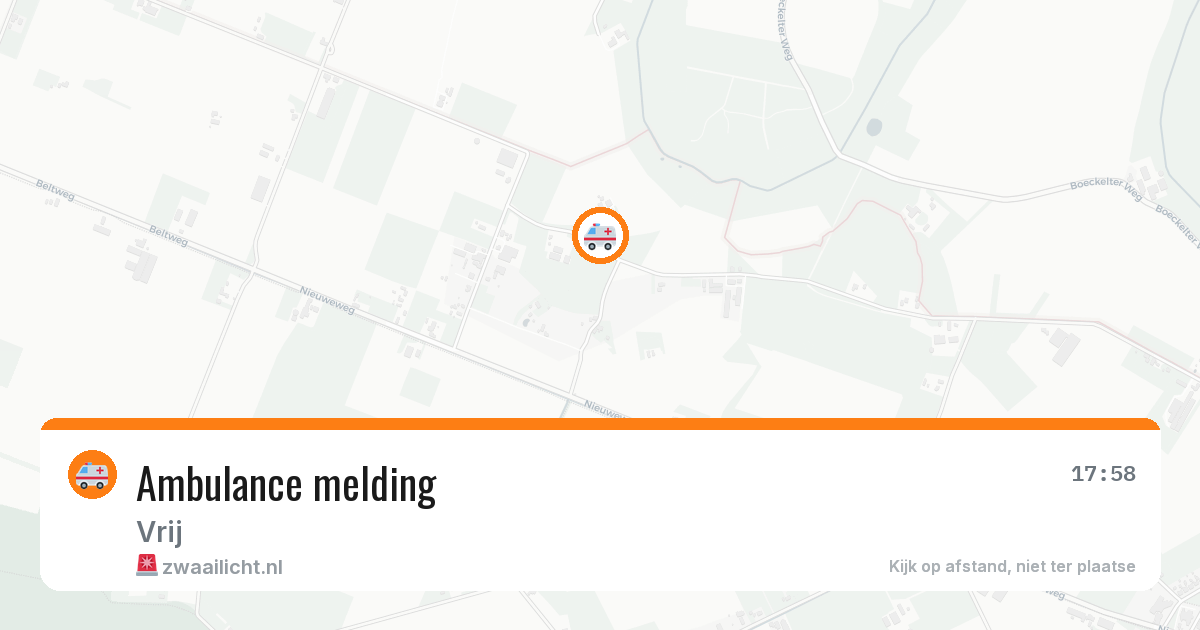 Ambulance melding — 8 jul 2026