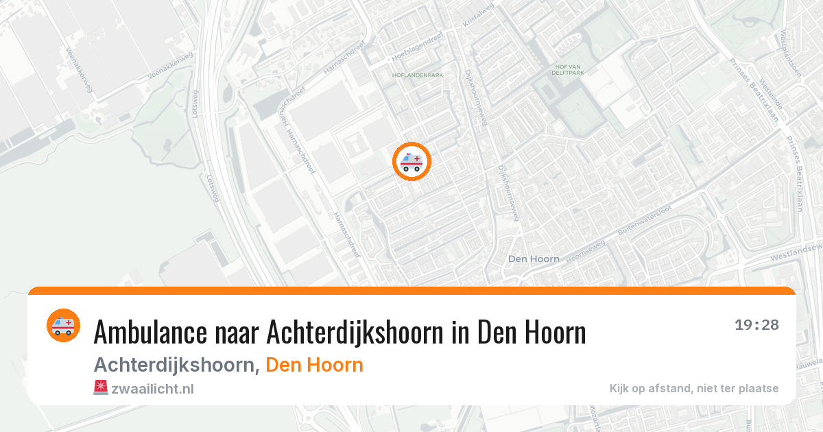 Ambulance naar Achterdijkshoorn in Den Hoorn — 3 apr 2026