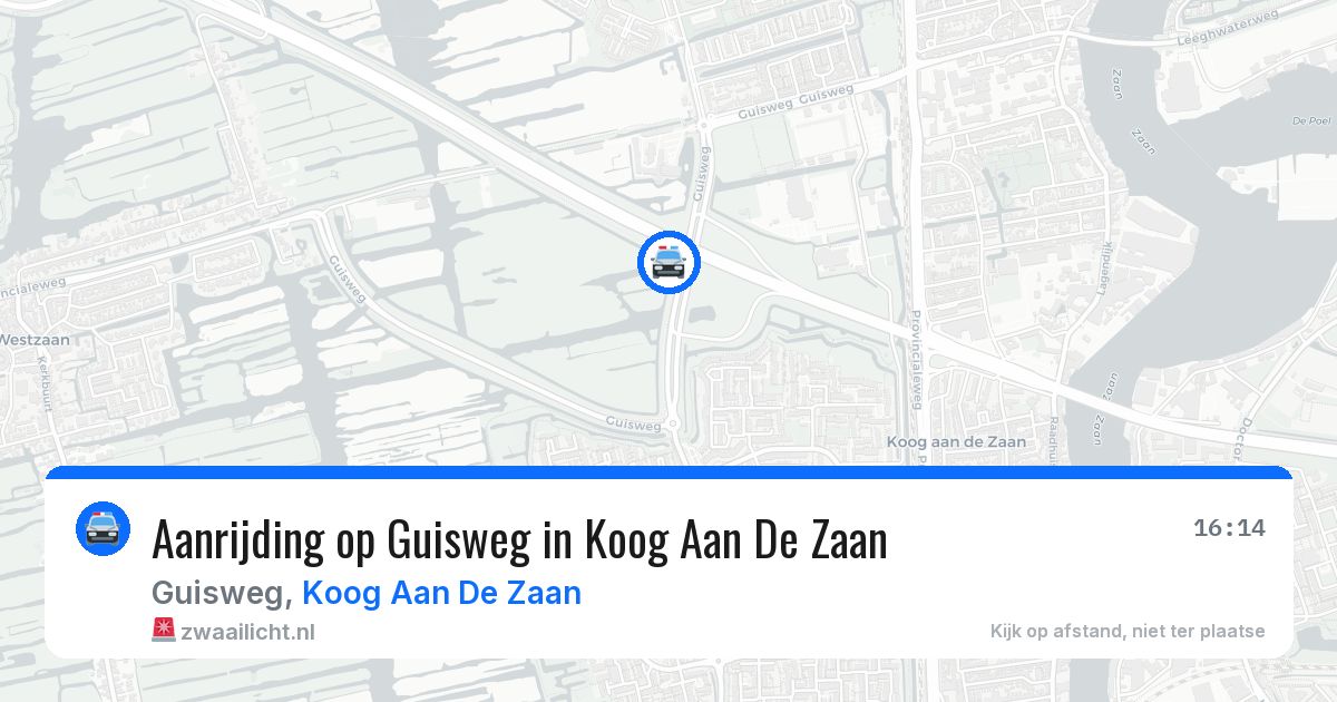 Aanrijding op Guisweg in Koog Aan De Zaan — 29 mei 2026
