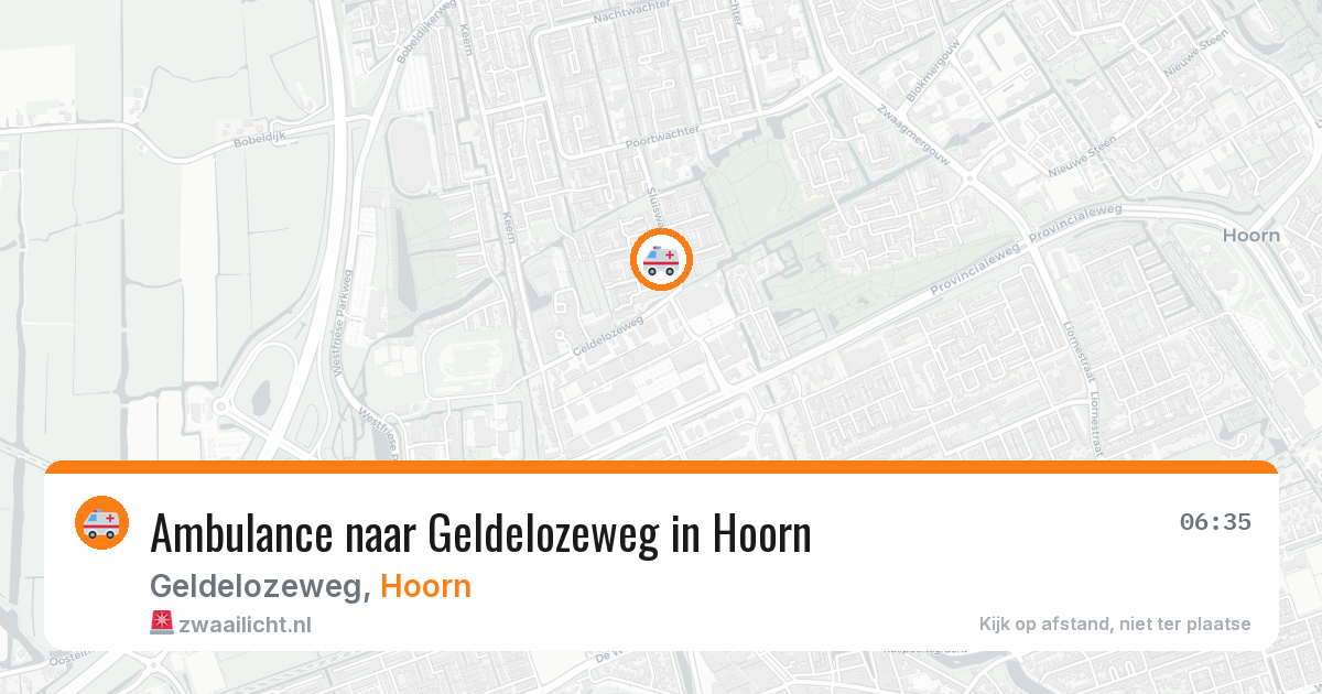 Ambulance naar Geldelozeweg in Hoorn — 4 jul 2026