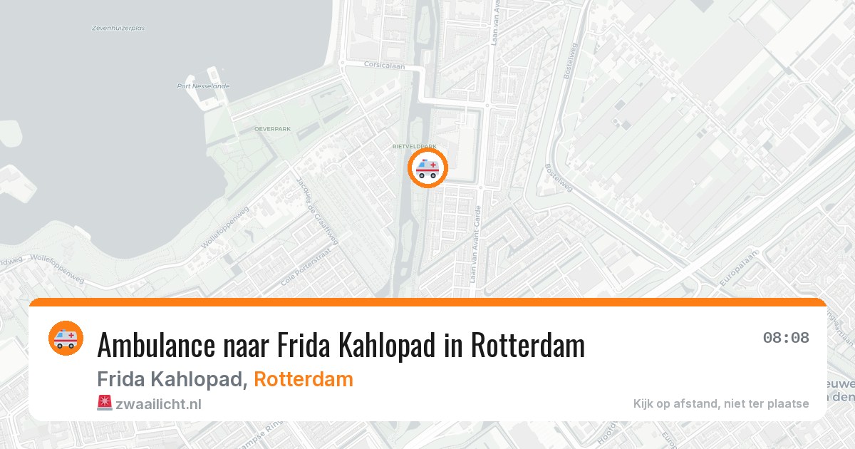 Ambulance naar Frida Kahlopad in Rotterdam — 25 apr 2026