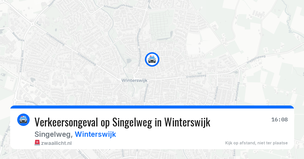 Verkeersongeval op Singelweg in Winterswijk — 29 jun 2026
