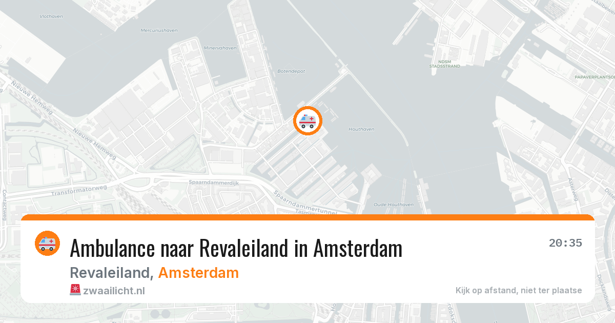 Ambulance naar Revaleiland in Amsterdam — 18 jun 2026