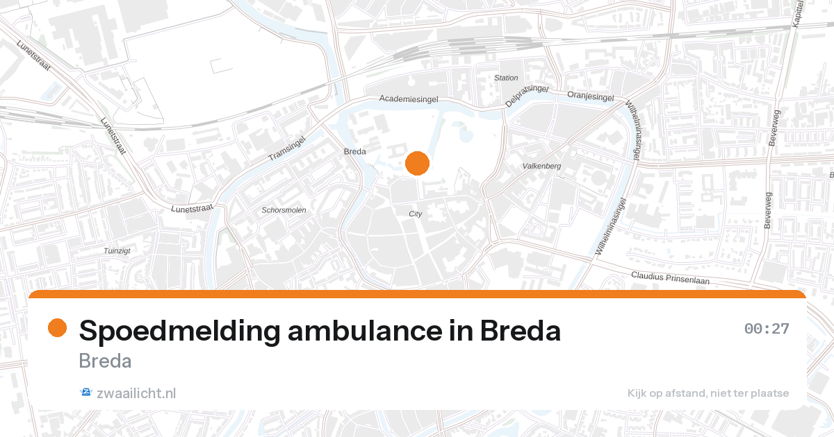 Spoedmelding ambulance in Breda — 31 jan 2026