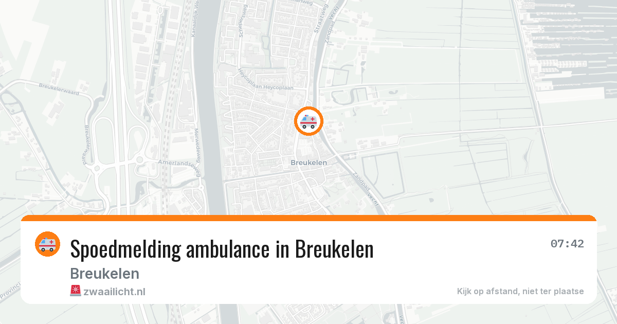 Spoedmelding ambulance in Breukelen — 30 jun 2026