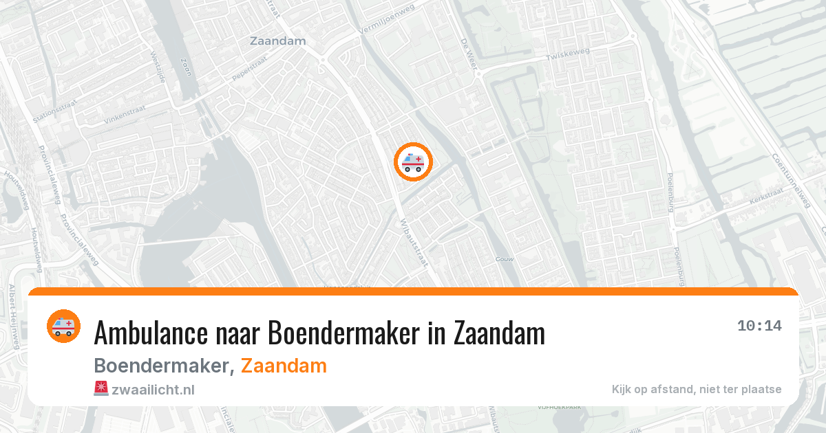 Ambulance naar Boendermaker in Zaandam — 23 jun 2026