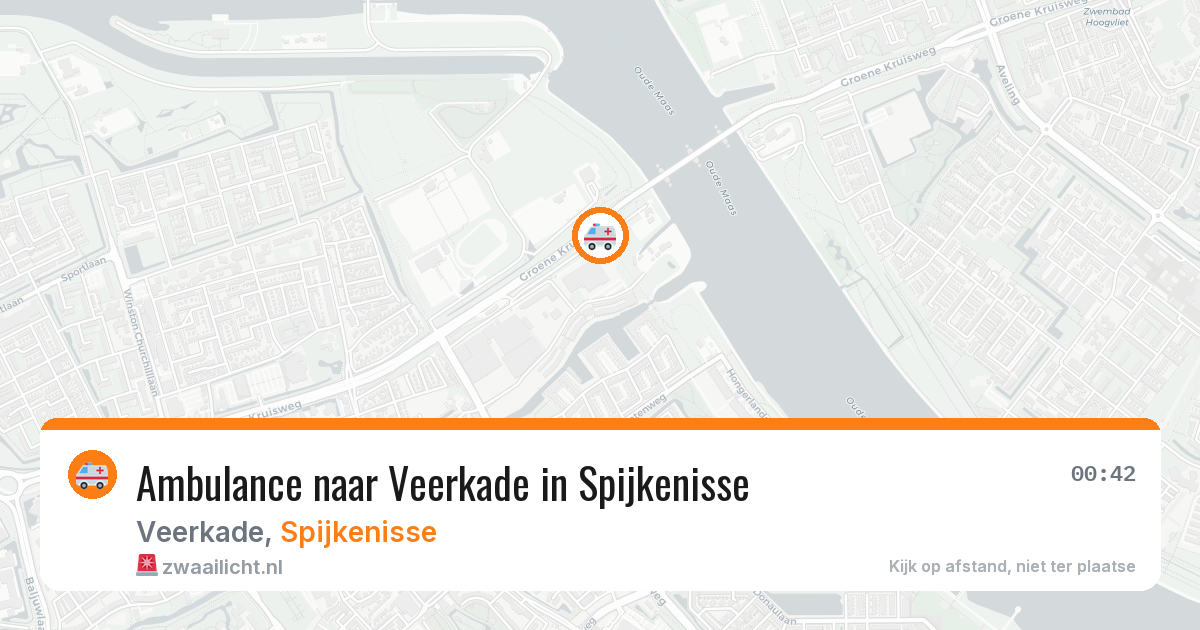Ambulance naar Veerkade in Spijkenisse — 10 aug 2026