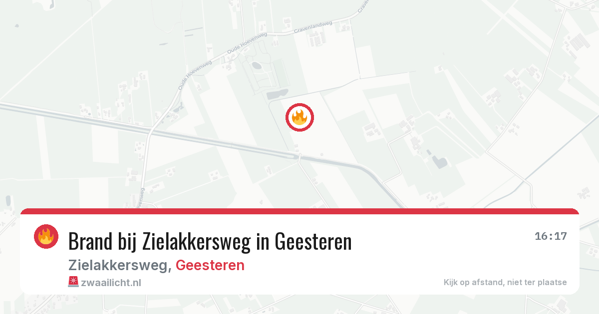 Brand bij Zielakkersweg in Geesteren — 7 aug 2026
