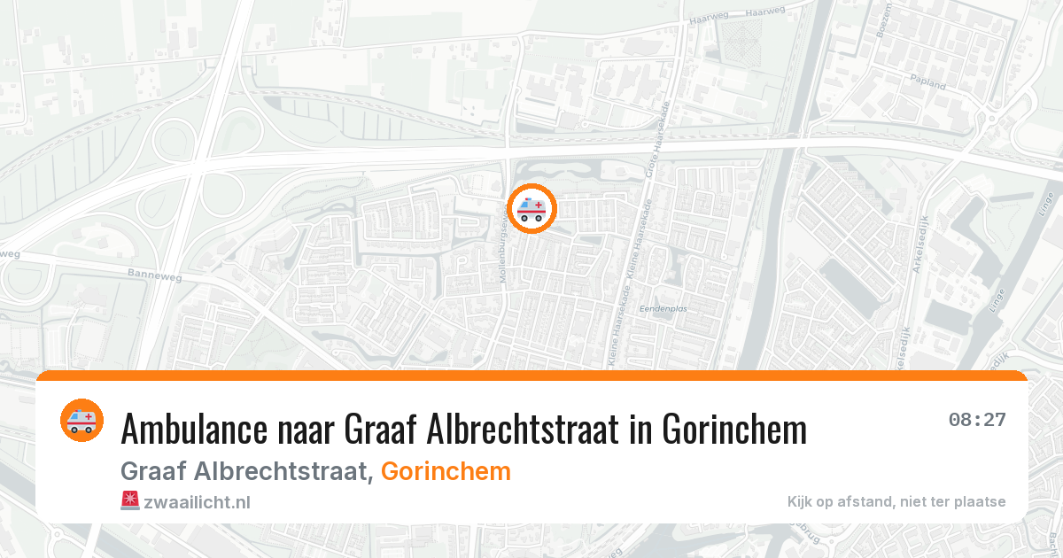 Ambulance naar Graaf Albrechtstraat in Gorinchem — 4 aug 2026