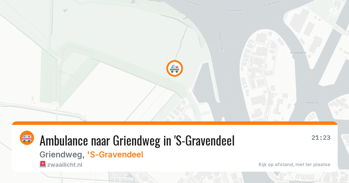 Ambulance naar Griendweg in 'S-Gravendeel — 1 jun 2026