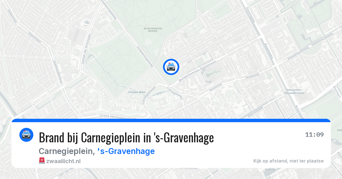 Brand bij Carnegieplein in 's-Gravenhage — 5 mei 2026