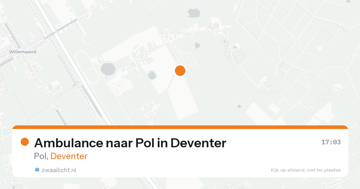 Ambulance naar Pol in Deventer — 19 aug 2026