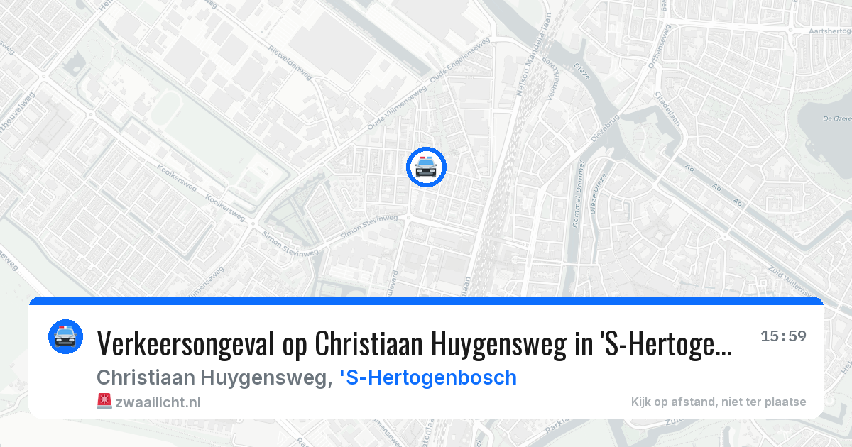 Verkeersongeval op Christiaan Huygensweg in 'S-Hertogenbosch — 18 jun 2026