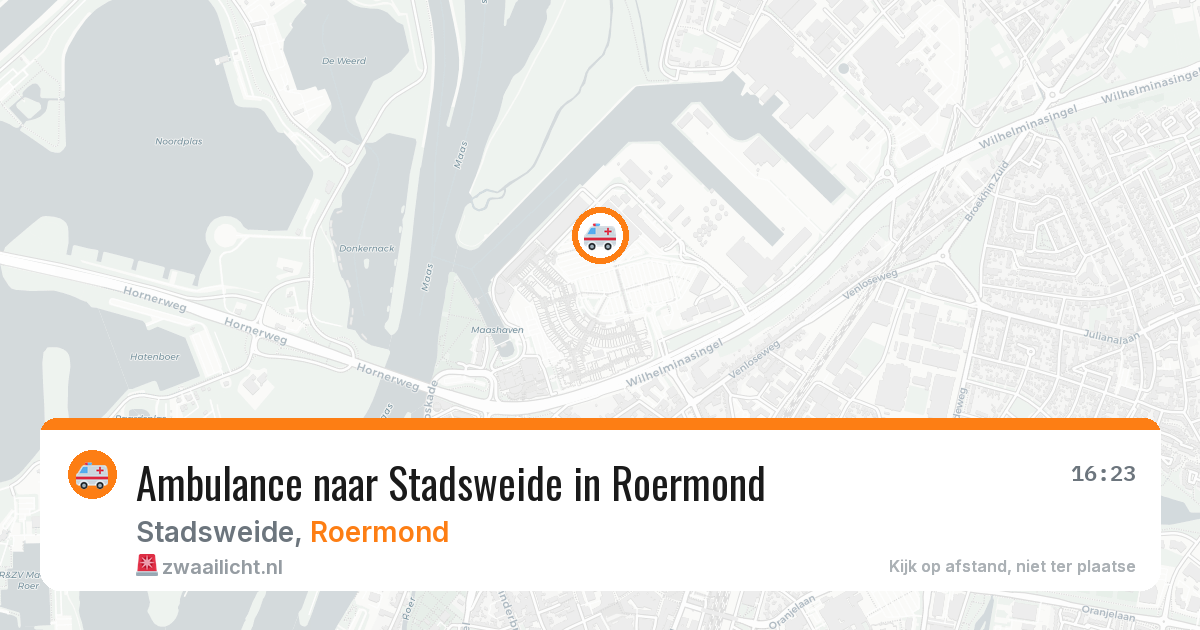 Ambulance naar Stadsweide in Roermond — 11 aug 2026