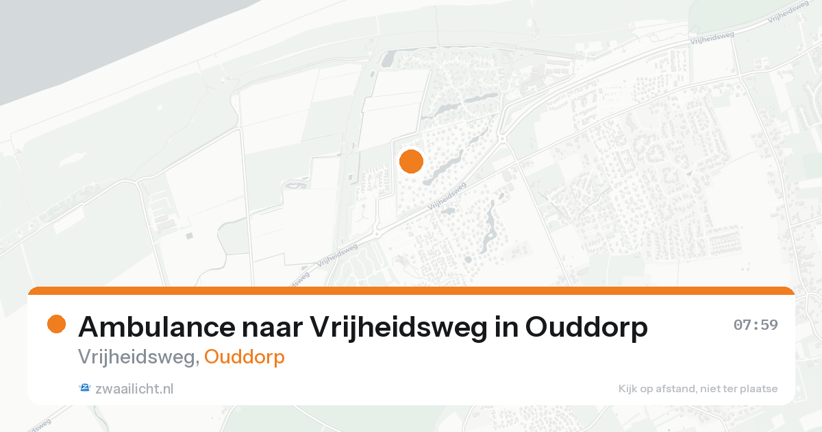 Ambulance naar Vrijheidsweg in Ouddorp — 16 aug 2026