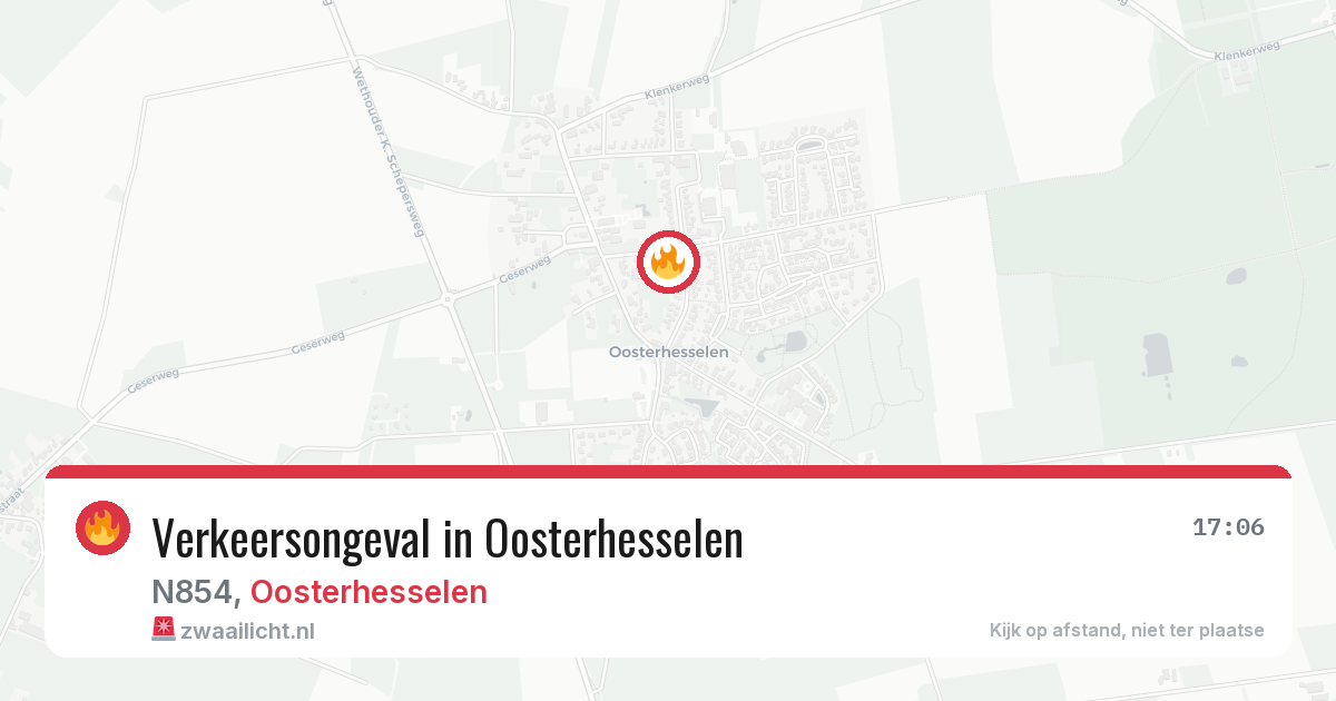 Verkeersongeval in Oosterhesselen — 8 jul 2026