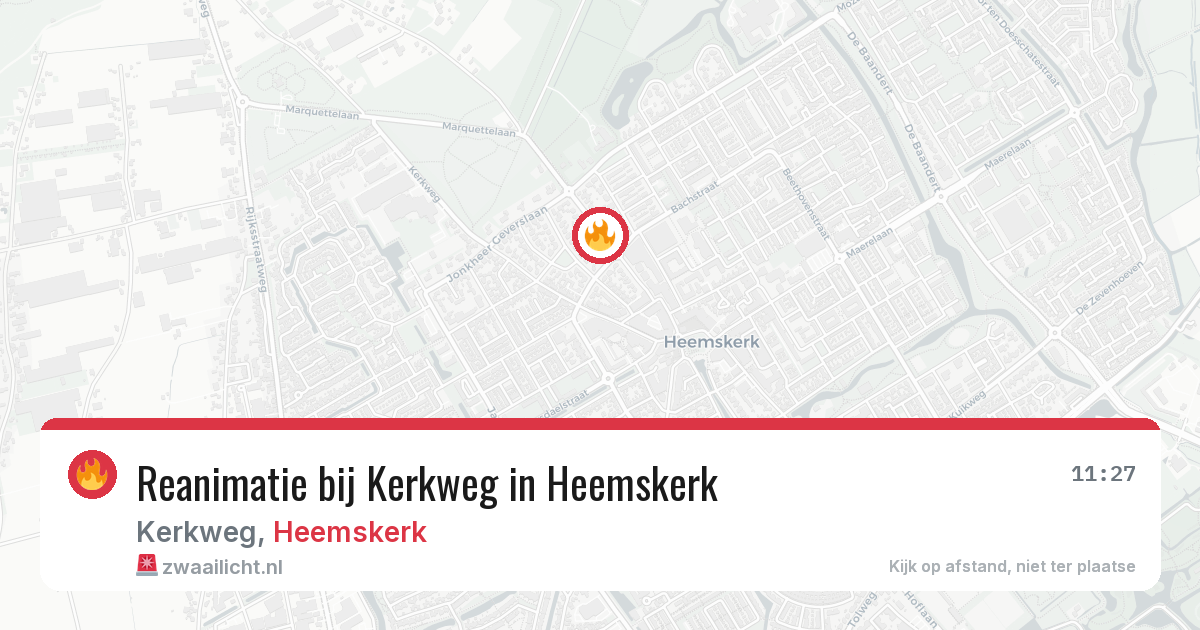 Reanimatie bij Kerkweg in Heemskerk — 7 apr 2026