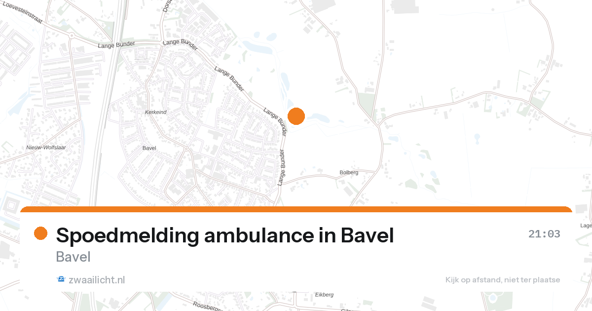 Spoedmelding ambulance in Bavel — 26 aug 2026