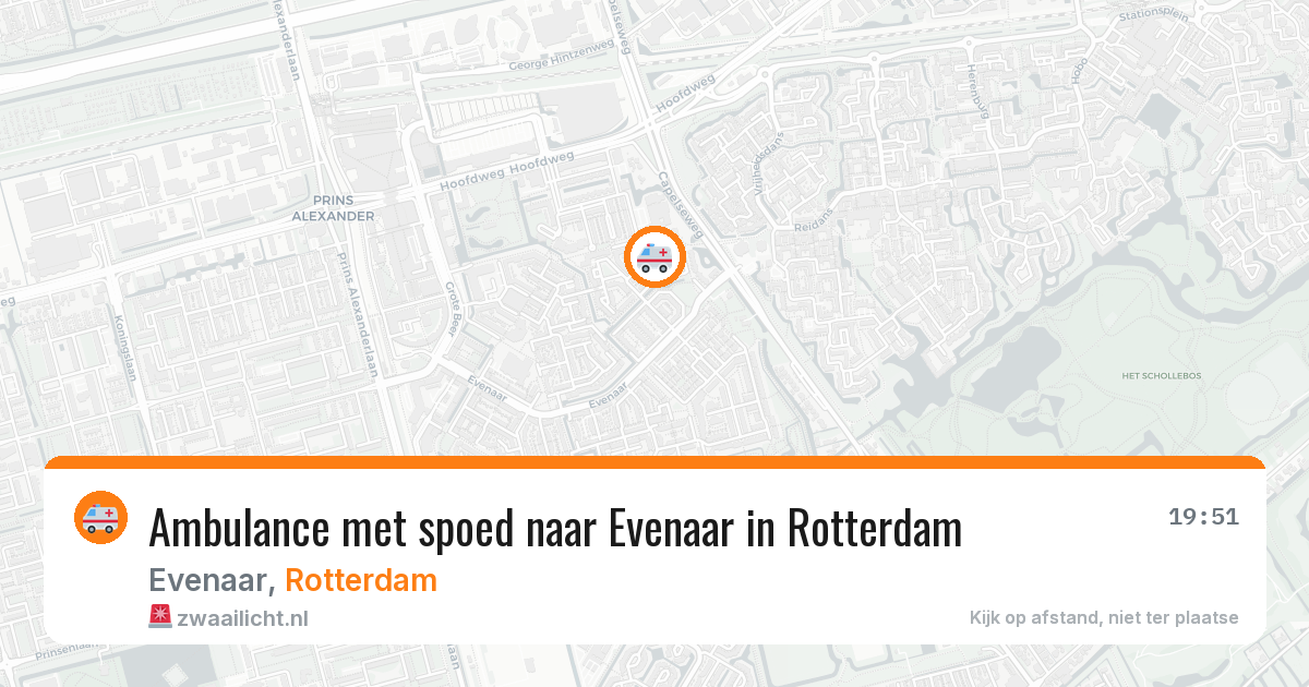 Ambulance met spoed naar Evenaar in Rotterdam — 28 mrt 2026