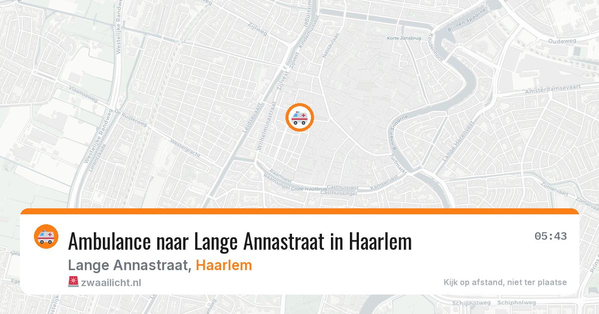 Ambulance naar Lange Annastraat in Haarlem — 24 mrt 2026