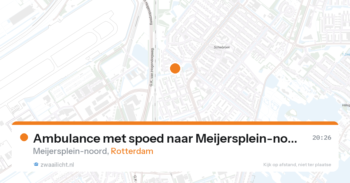 Ambulance met spoed naar Meijersplein-noord in Rotterdam — 17 jul 2026