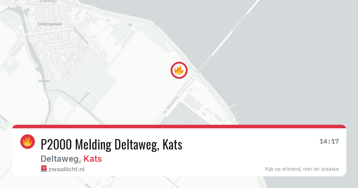 P2000 Melding Deltaweg, Kats — 6 feb 2026