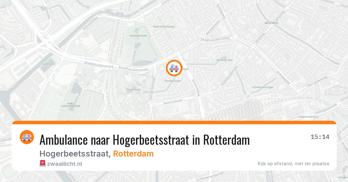 Ambulance naar Hogerbeetsstraat in Rotterdam — 10 aug 2026