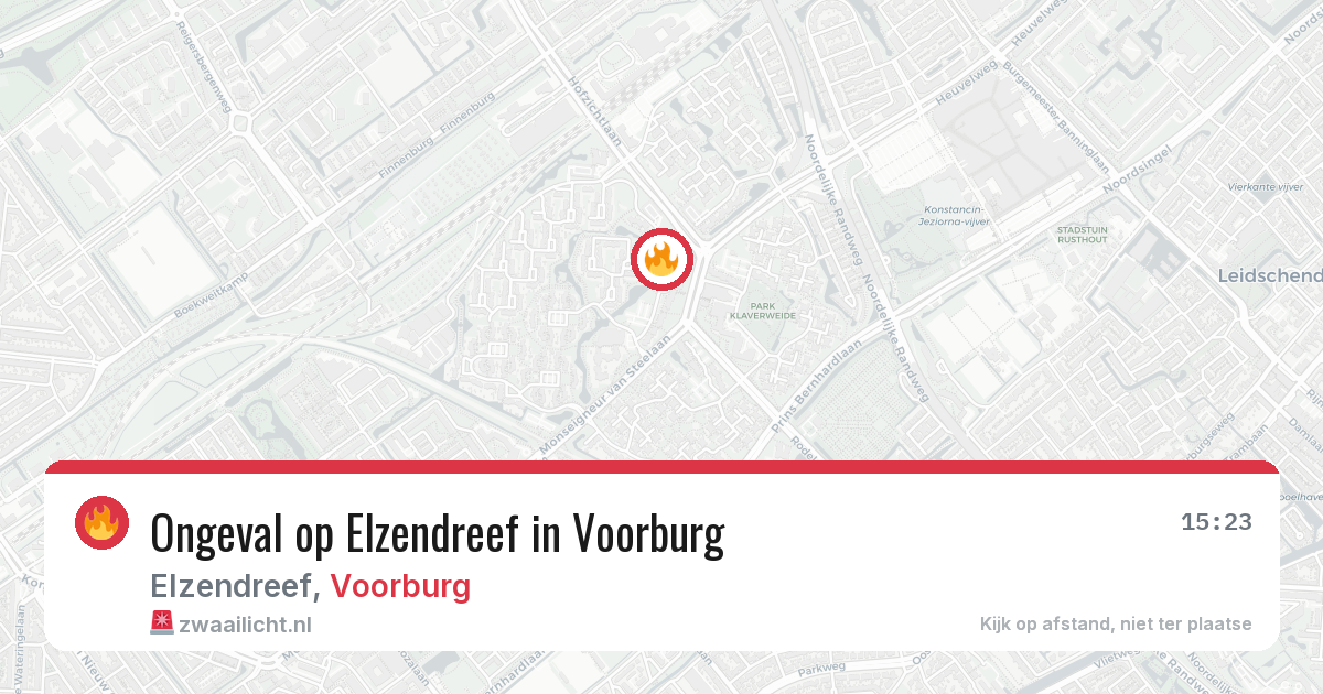 Ongeval op Elzendreef in Voorburg — 29 jan 2026