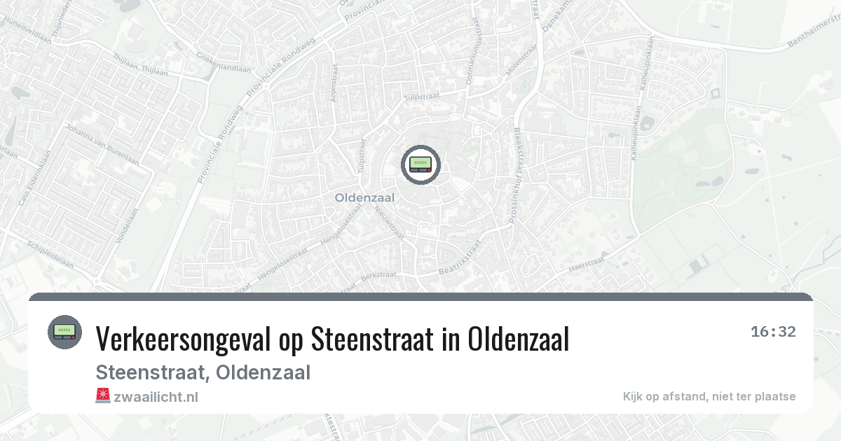 Verkeersongeval op Steenstraat in Oldenzaal — 30 mrt 2026