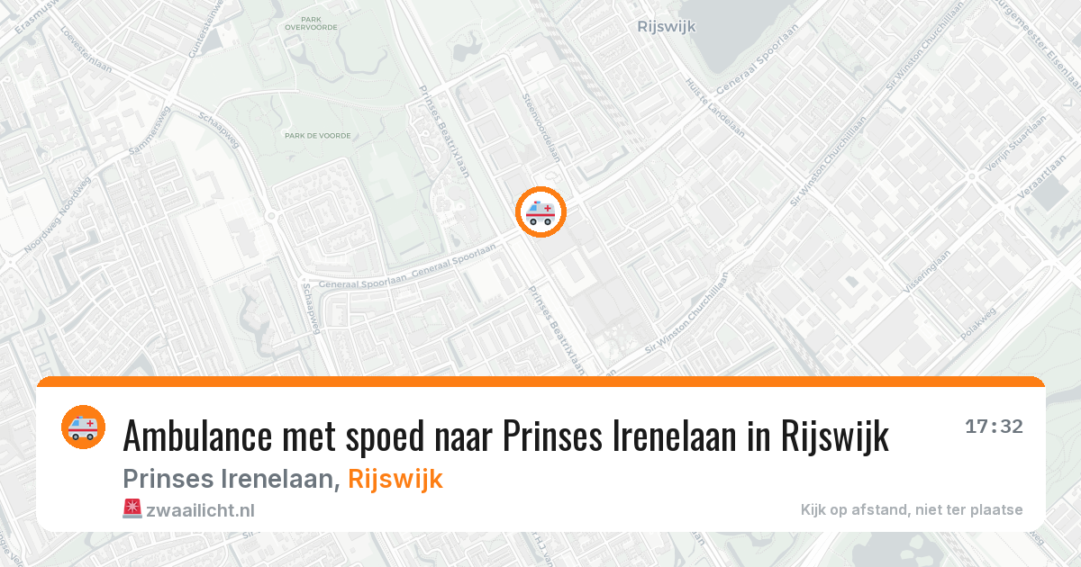 Ambulance met spoed naar Prinses Irenelaan in Rijswijk — 31 jul 2026