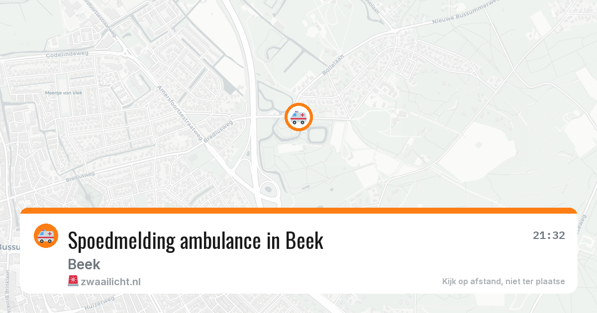 Spoedmelding ambulance in Beek — 25 jun 2026