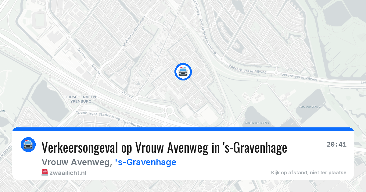 Verkeersongeval op Vrouw Avenweg in 's-Gravenhage — 9 jun 2026