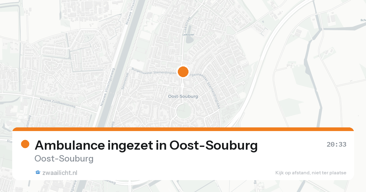 Ambulance ingezet in Oost-Souburg — 30 jan 2026