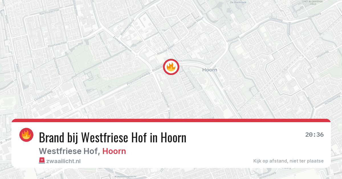 Brand bij Westfriese Hof in Hoorn — 5 jun 2026