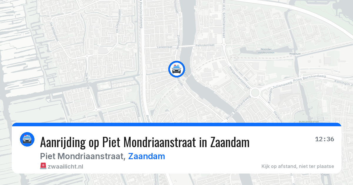 Aanrijding op Piet Mondriaanstraat in Zaandam — 18 jun 2026