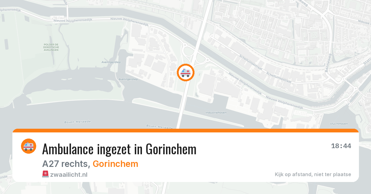 Ambulance ingezet in Gorinchem — 11 aug 2026