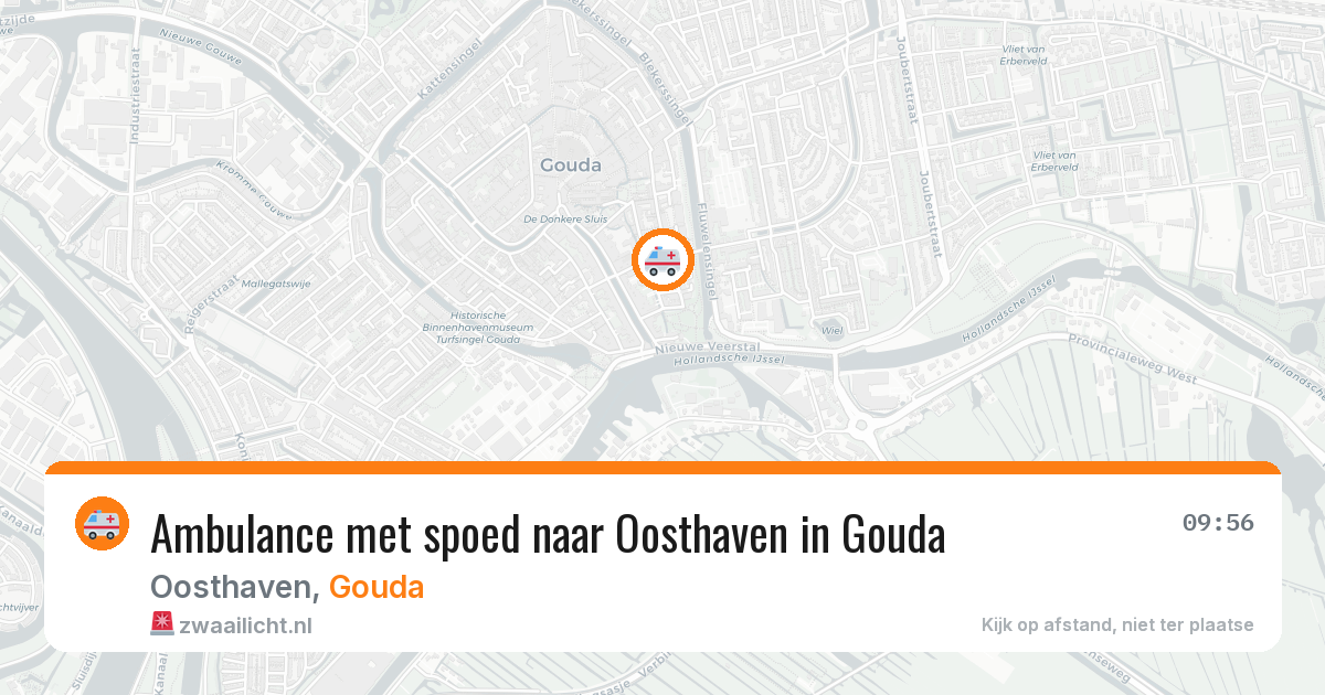 Ambulance met spoed naar Oosthaven in Gouda — 28 jun 2026