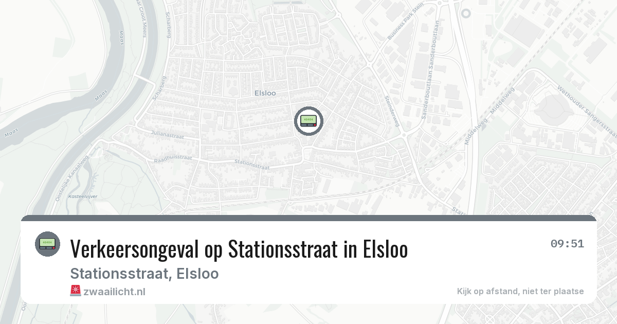 Verkeersongeval op Stationsstraat in Elsloo — 11 aug 2026