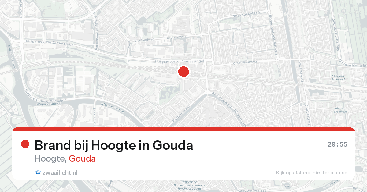 Brand bij Hoogte in Gouda — 15 aug 2026