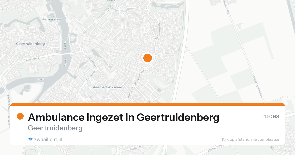 Ambulance ingezet in Geertruidenberg — 16 aug 2026