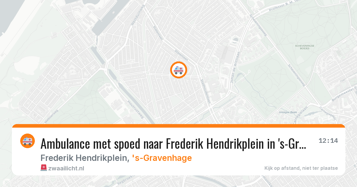 Ambulance met spoed naar Frederik Hendrikplein in 's-Gravenhage — 5 jun 2026